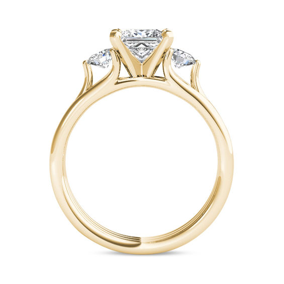 1-1/2 CT. T.W. Princess-Cut Diamond Three Stone Engagement Ring 1-1/2 CT. T.W. Princess-Cut Diamond Three Stone Engagement Ring in 14K Gold