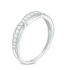 Thumbnail Image 2 of 1/5 CT. T.W. Diamond Scallop Edge Vintage-Style Wedding Band in 10K White Gold