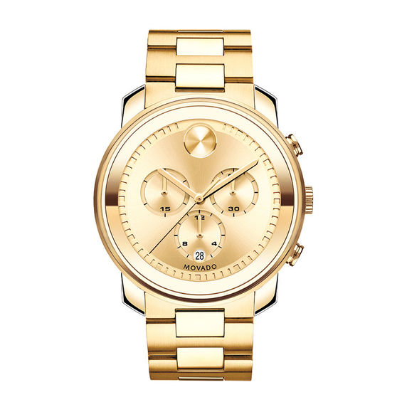 Men's Movado BoldÂ® Gold-Tone IP Chronograph Watch (Model: 3600278)
