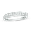 Thumbnail Image 1 of 1/4 CT. T.W. Diamond Slant Wedding Band in 10K White Gold