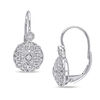 Thumbnail Image 0 of 1/8 CT. T.W. Diamond Vintage-Style Drop Earrings in 14K White Gold
