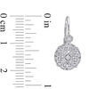 Thumbnail Image 2 of 1/8 CT. T.W. Diamond Vintage-Style Drop Earrings in 14K White Gold