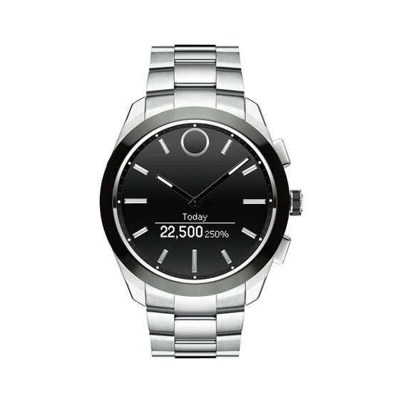 Men's Movado BoldÂ® Motion Connected II Smart Watch with Black Dial (Model: 3660013)