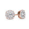 Thumbnail Image 0 of 1-1/5 CT. T.W. Diamond Frame Stud Earrings in 10K Rose Gold