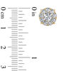 Thumbnail Image 1 of 1-1/5 CT. T.W. Diamond Frame Stud Earrings in 10K Gold