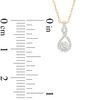 Thumbnail Image 2 of 1/10 CT. T.W. Diamond Infinity Necklace in 10K Gold