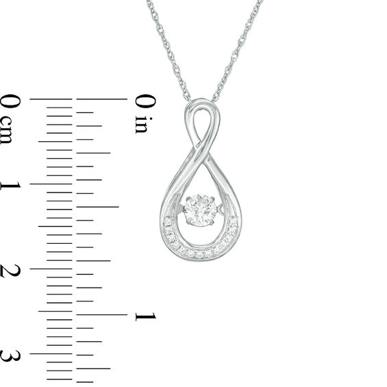0.23 CT. T.w. Diamond Infinity Pendant in 10K White Gold