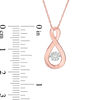Thumbnail Image 1 of Composite Diamond Accent Infinity Pendant in 10K Rose Gold