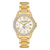Thumbnail Image 0 of Ladies' Bulova Marine Star Diamond Accent Gold-Tone Watch with Mother-of-Pearl Dial (Model: 98R235)
