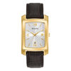 Thumbnail Image 0 of Men's Bulova Classic Collection Gold-Tone Strap Watch with Rectangular Ivory Dial (Model: 97B162)