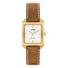 Thumbnail Image 1 of Ladies' Citizen Eco-Drive® Chandler Gold-Tone Strap Watch with Square White Dial (Model: EM0492-02A)