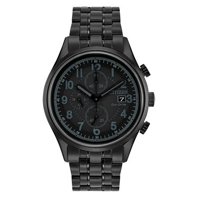 Men's Citizen Eco-Drive® Chandler Chronograph Black IP Watch