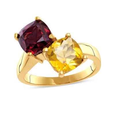 Details about   Brand New 0.6 CTW 14K Solid Gold Butterfly Ring Garnet Citrine 