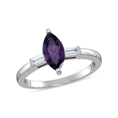 marquise amethyst ring