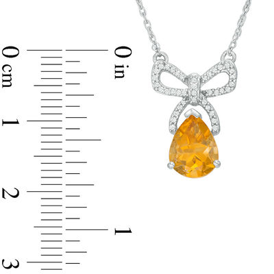 T.W. Diamond Bow Necklace 