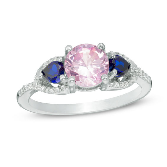 Zales Blue Sapphire Heart Ring Zales Blue Sapphire Heart Ring