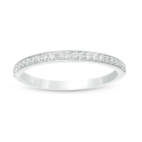 1/6 CT. T.w. Diamond Wedding Band in 10K White Gold