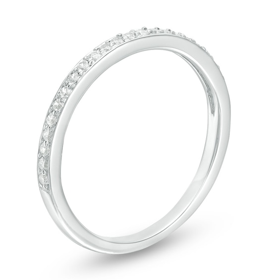 1/6 CT. T.w. Diamond Wedding Band in 10K White Gold