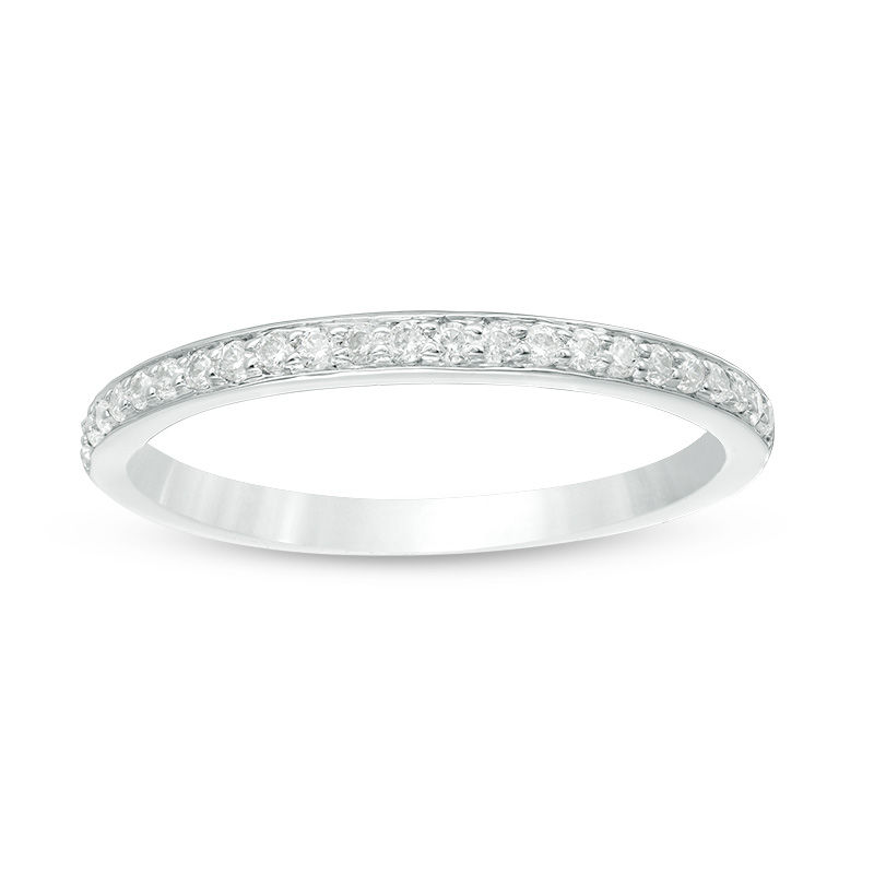 1/6 CT. T.W. Diamond Wedding Band in 10K White Gold