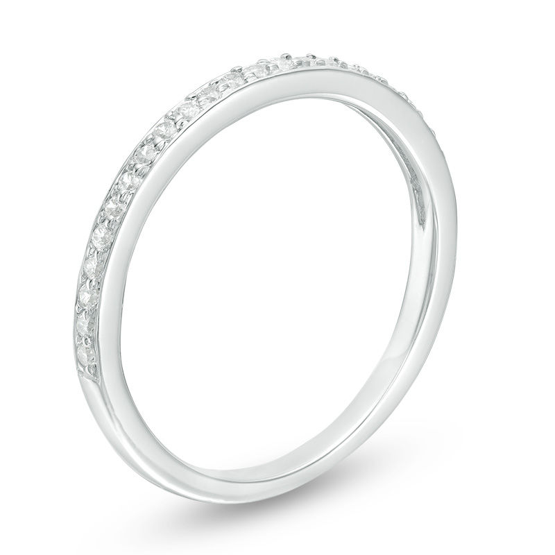 1/6 CT. T.W. Diamond Wedding Band in 10K White Gold