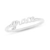 Thumbnail Image 1 of Lowercase Script Name Ring in Sterling Silver (1 Line)