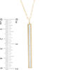 Thumbnail Image 2 of Glitter Vertical Bar Drop Pendant in 10K Gold