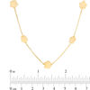 Thumbnail Image 2 of Flower Station Necklace in 10K Gold