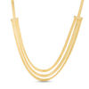 Thumbnail Image 1 of Diamond-Cut Multi-Strand Necklace in 10K Gold