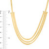 Thumbnail Image 2 of Diamond-Cut Multi-Strand Necklace in 10K Gold