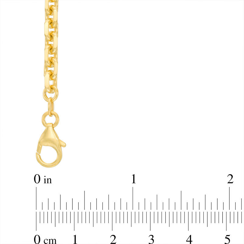 Main Image 2 of Men's 4.8mm Cable Chain Link Necklace in 10K Gold - 22"