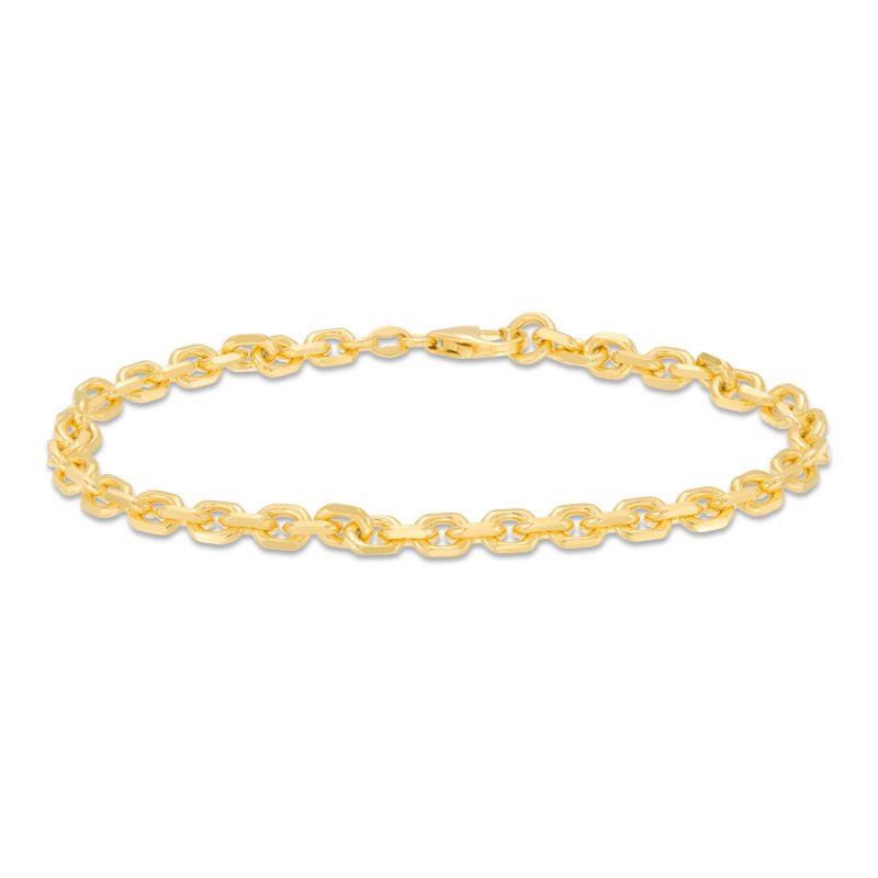 Men's 4.8mm Cable Chain Link Bracelet in 10K Gold - 8.5"