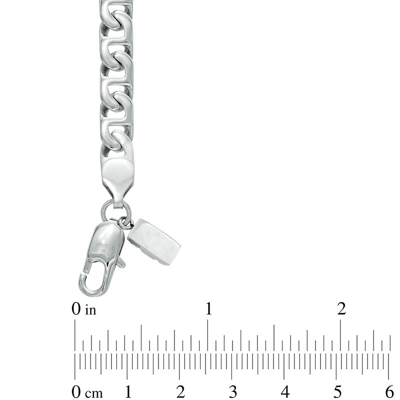 Main Image 2 of Men's 7.0mm Mariner Link Chain Necklace and Bracelet Set in Stainless Steel