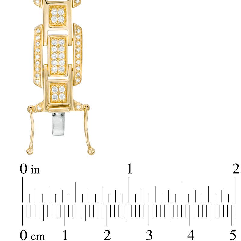 Main Image 2 of 2-1/2 CT. T.W. Diamond Link Bracelet in 10K Gold - 8.5"