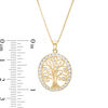 Thumbnail Image 2 of Diamond-Cut Tree of Life Pendant in 10K Two-Tone Gold