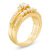 Thumbnail Image 1 of 5/8 CT. T.W. Diamond Three Stone Bridal Set in 14K Gold