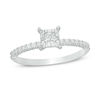 Thumbnail Image 1 of 1/3 CT. T.W. Princess-Cut Diamond Engagement Ring in 14K White Gold