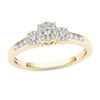 Thumbnail Image 1 of 1/3 CT. T.W. Composite Diamond Three Stone Engagement Ring in 10K Gold