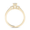 Thumbnail Image 2 of 1/3 CT. T.W. Composite Diamond Three Stone Engagement Ring in 10K Gold
