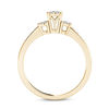 Thumbnail Image 3 of 1/3 CT. T.W. Composite Diamond Three Stone Engagement Ring in 10K Gold