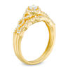 Thumbnail Image 2 of 3/8 CT. T.W. Diamond Frame Twist Bridal Set in 10K Gold