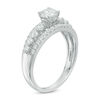 Thumbnail Image 2 of 1 CT. T.W. Diamond Multi-Row Engagement Ring in 14K White Gold