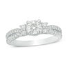 Thumbnail Image 1 of 7/8 CT. T.W. Diamond Tri-Sides Split Shank Engagement Ring in 14K White Gold