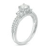Thumbnail Image 2 of 7/8 CT. T.W. Diamond Tri-Sides Split Shank Engagement Ring in 14K White Gold