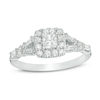 Thumbnail Image 1 of 7/8 CT. T.W. Princess-Cut Diamond Frame Engagement Ring in 14K White Gold