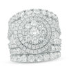 Thumbnail Image 1 of 7 CT. T.W. Diamond Frame Three Piece Bridal Set in 14K White Gold