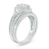 Thumbnail Image 2 of 5/8 CT. T.W. Composite Diamond Oval Frame Twist Engagement Ring in 14K White Gold