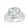 Thumbnail Image 1 of 1-3/4 CT. T.W. Diamond Frame Engagement Ring in 14K White Gold