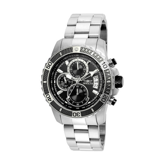 Men's Invicta Pro Diver Chronograph Watch with Black Dial (Model: 22412)