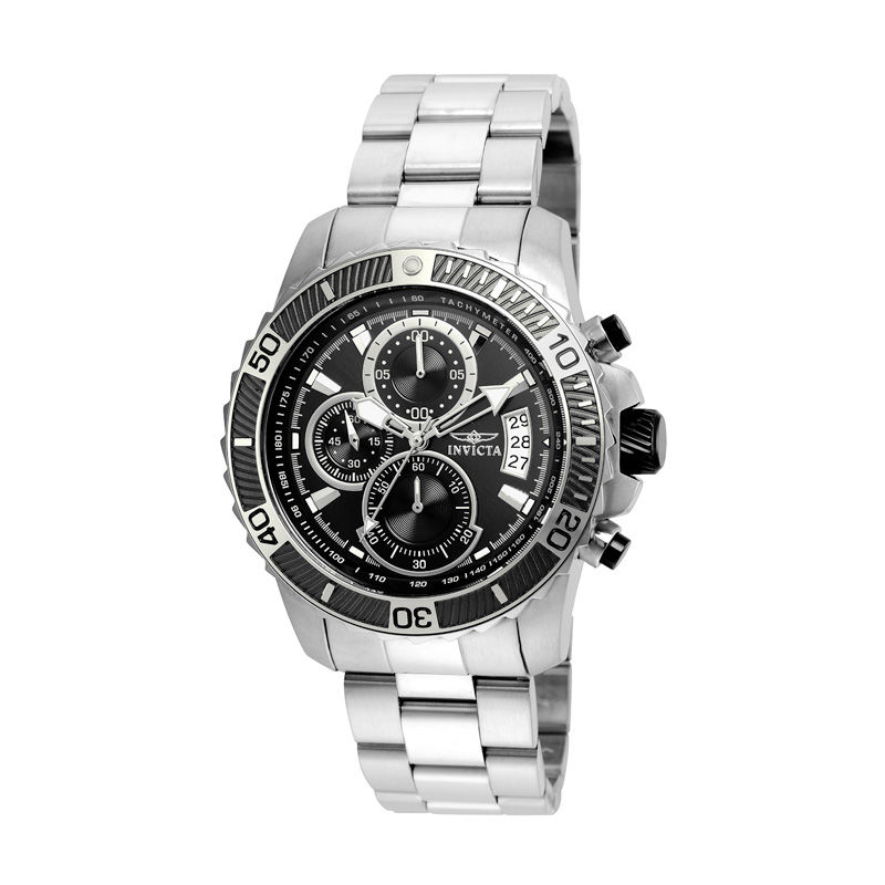 Main Image 1 of Men's Invicta Pro Diver Chronograph Watch with Black Dial (Model: 22412)