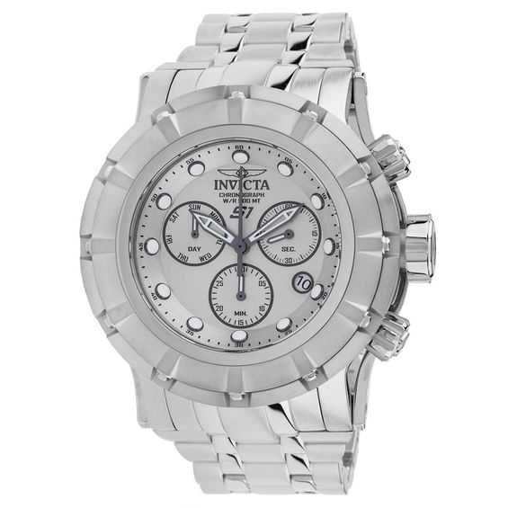 Men's Invicta S1 Rally Chronograph Watch with Silver-Tone Dial (Model: 23950)